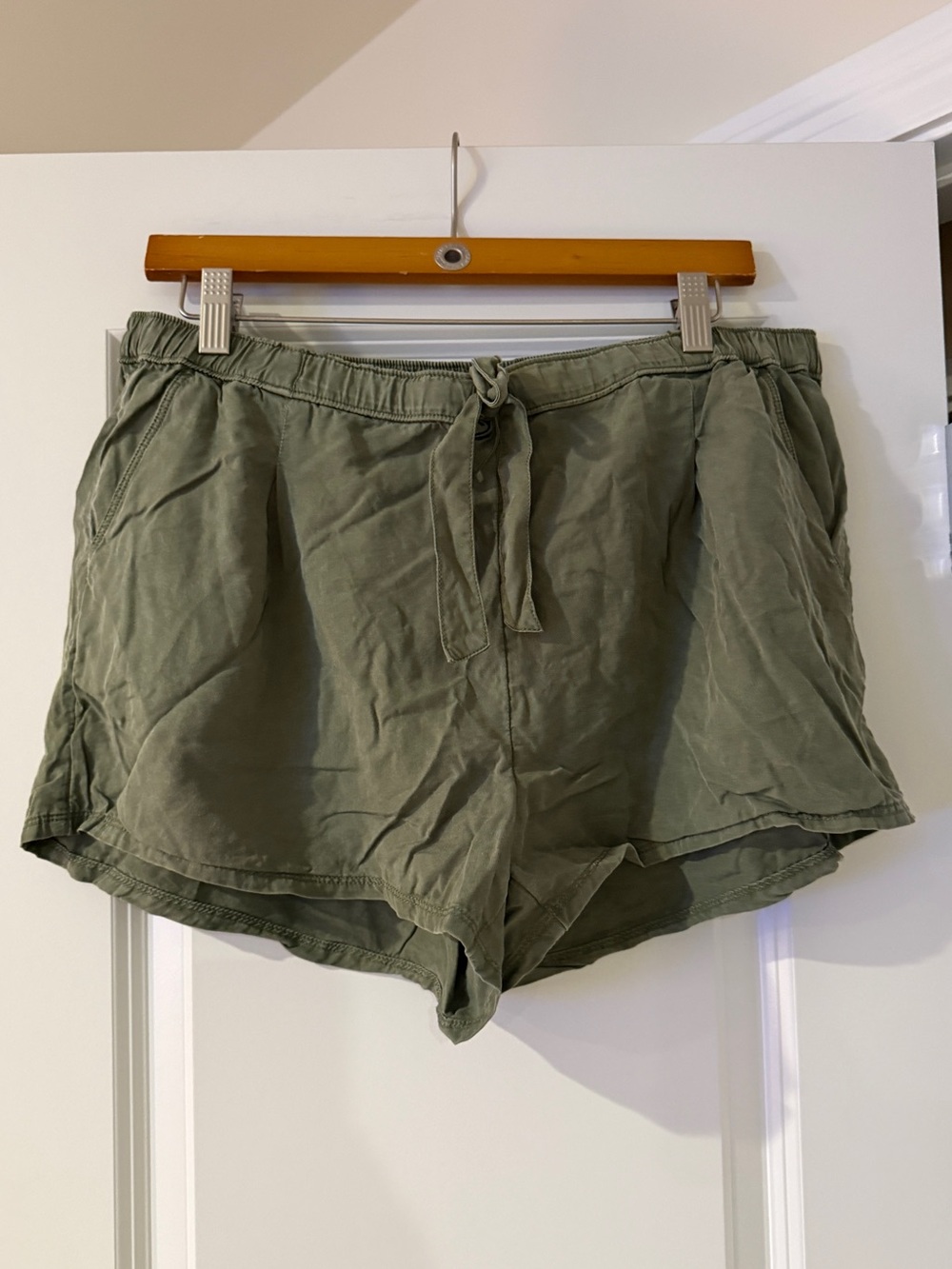 aerie Olive Drawstring Casual Shorts